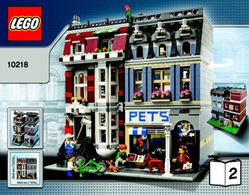 Building Instructions - LEGO - 10218 - Pet Shop: Page 1