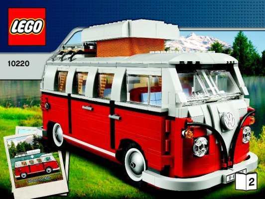 Building Instructions - LEGO - 10220 - Volkswagen T1 Camper Van: Page 1