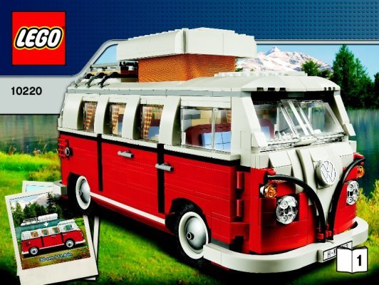 Building Instructions - LEGO - 10220 - Volkswagen T1 Camper Van: Page 1