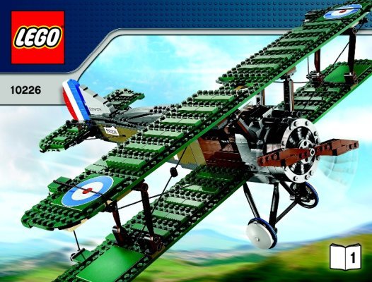 Building Instructions - LEGO - Creator - 10226 - Sopwith Camel: Page 1