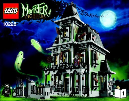 Building Instructions - LEGO - Monster Fighters - 10228 - Haunted House: Page 1