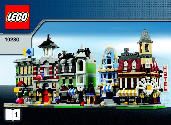 Building Instructions - LEGO - 10230 - Mini Modulars: Page 1