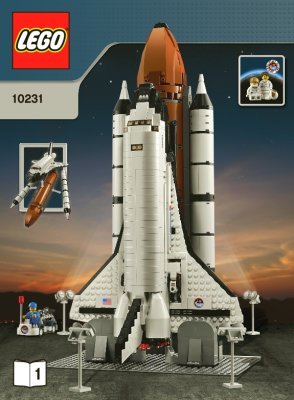 Building Instructions - LEGO - 10231 - Shuttle Expedition: Page 1