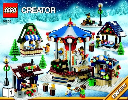 Building Instructions - LEGO - Creator - 10235 - Winter Village Market: Page 1