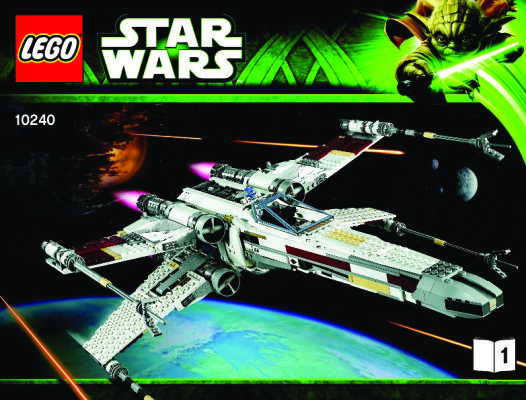 Building Instructions - LEGO - Star Wars - 10240 - Red Five X-wing Starfighter™: Page 1