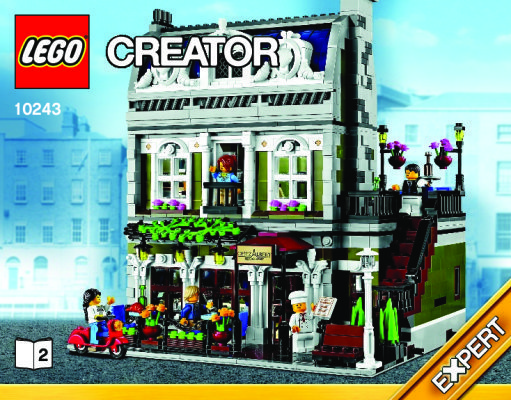 Building Instructions - LEGO - Creator - 10243 - Parisian Restaurant: Page 1