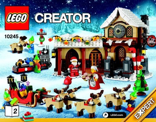 Building Instructions - LEGO - Creator - 10245 - Santa's Workshop: Page 1