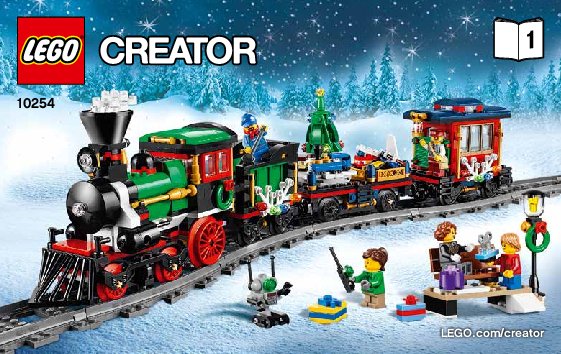 Building Instructions - LEGO - Creator Expert - 10254 - Winter Holiday Train: Page 1