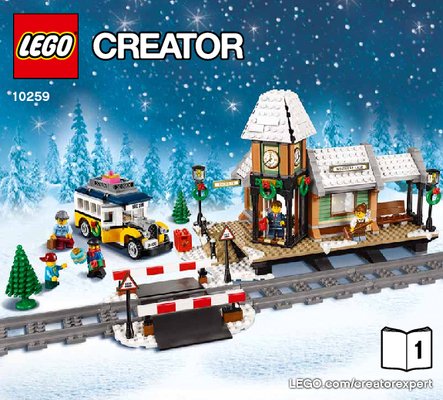 Building Instructions - LEGO - Creator Expert - 10259 - Winter Village Station: Page 1