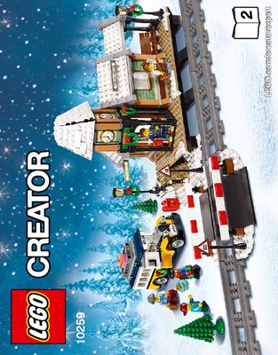 Building Instructions - LEGO - Creator Expert - 10259 - Winter Village Station: Page 1