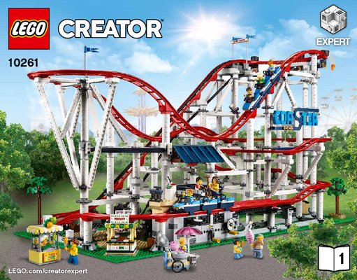 Building Instructions - LEGO - Creator Expert - 10261 - Roller Coaster: Page 1