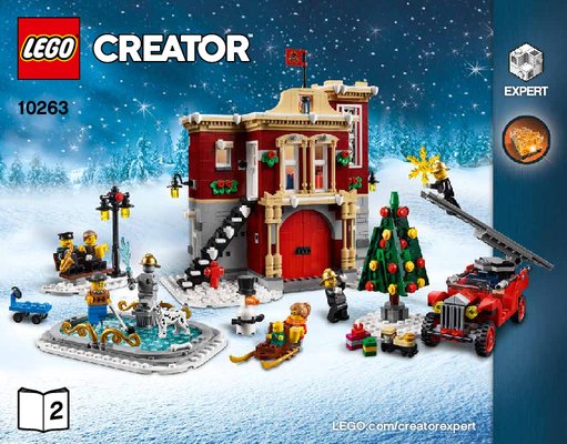 Building Instructions - LEGO - 10263 - Winter Village Fire Station: Page 1