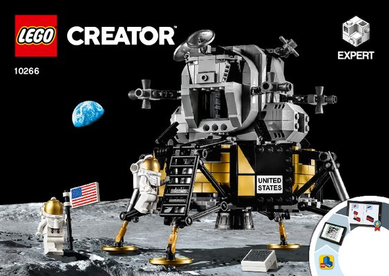 Building Instructions - LEGO - 10266 - NASA Apollo 11 Lunar Lander: Page 1