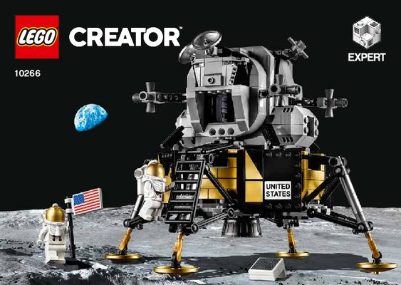 Building Instructions - LEGO - 10266 - NASA Apollo 11 Lunar Lander: Page 1