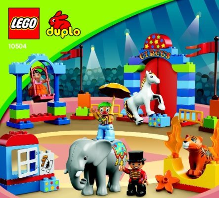 Building Instructions - LEGO - DUPLO - 10504 - My First Circus: Page 1