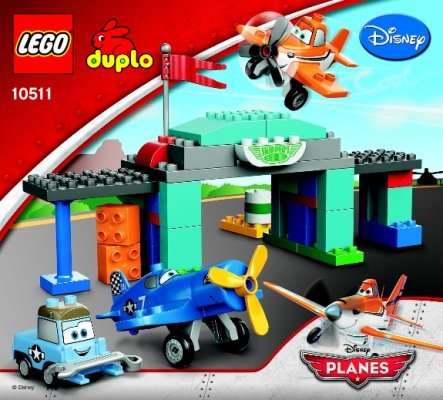 Building Instructions - LEGO - DUPLO - 10511 - Skipper's Flight School: Page 1