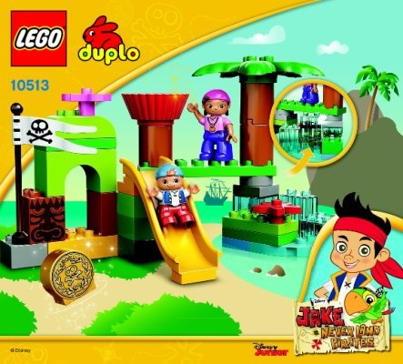 Building Instructions - LEGO - DUPLO - 10513 - Never Land Hideout: Page 1