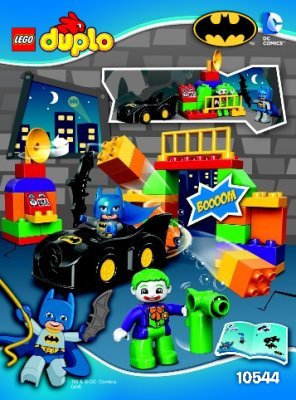 Building Instructions - LEGO - DUPLO - 10544 - The Joker Challenge: Page 1