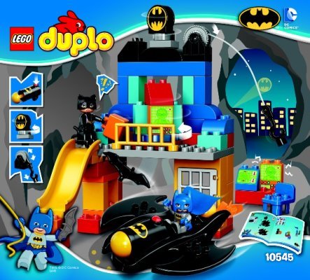 Building Instructions - LEGO - DUPLO - 10545 - Batcave Adventure: Page 1