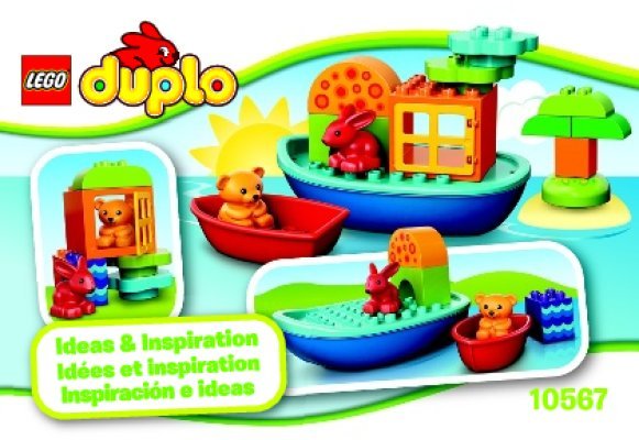 Building Instructions - LEGO - DUPLO - 10567 - Toddler Build and Boat Fun: Page 1