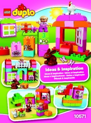 Building Instructions - LEGO - DUPLO - 10571 - LEGO® DUPLO® All-in-One-Pink-Box-of-Fun: Page 1