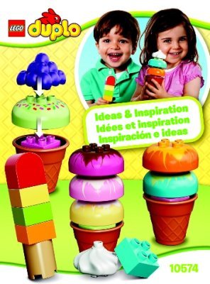 Building Instructions - LEGO - DUPLO - 10574 - Creative Ice Cream: Page 1