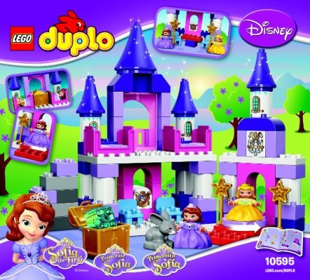 Building Instructions - LEGO - DUPLO - 10595 - Sofia the First Royal Castle: Page 1