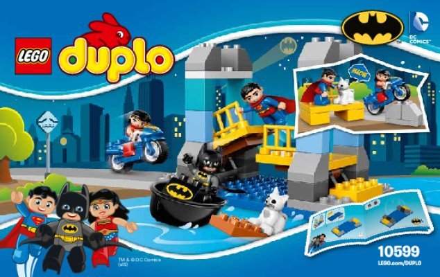 Building Instructions - LEGO - DUPLO - 10599 - Batman Adventure: Page 1