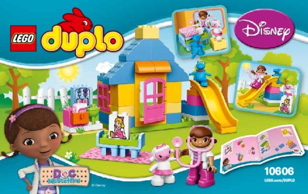 Building Instructions - LEGO - DUPLO - 10606 - Doc McStuffins Backyard Clinic: Page 1