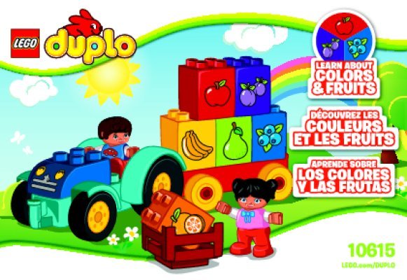 Building Instructions - LEGO - DUPLO - 10615 - My First Tractor: Page 1