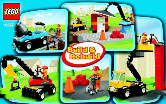 Building Instructions - LEGO - 10657 - My First LEGO® Set: Page 1