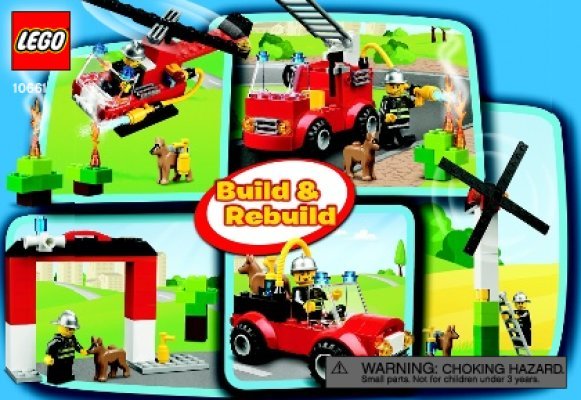 Building Instructions - LEGO - 10661 - My First LEGO® Fire Station: Page 1