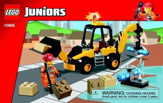 Building Instructions - LEGO - Juniors - 10666 - Digger: Page 1