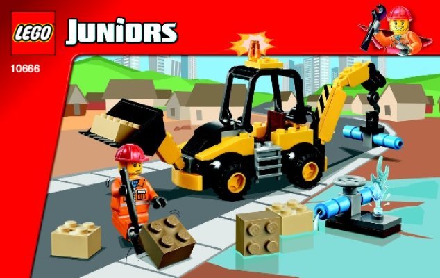 Building Instructions - LEGO - Juniors - 10666 - Digger: Page 1