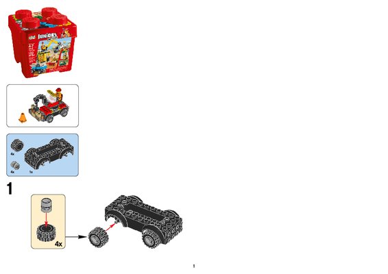 Building Instructions - LEGO - Juniors - 10667 - LEGO® Juniors Construction: Page 1