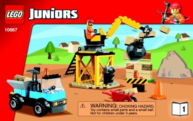 Building Instructions - LEGO - Juniors - 10667 - LEGO® Juniors Construction: Page 1