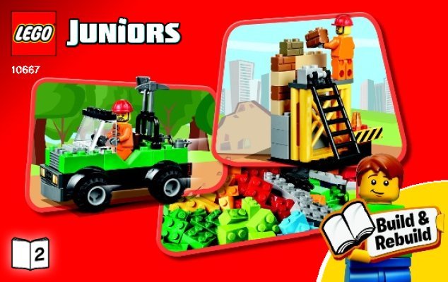 Building Instructions - LEGO - Juniors - 10667 - LEGO® Juniors Construction: Page 1