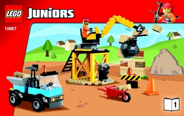 Building Instructions - LEGO - Juniors - 10667 - LEGO® Juniors Construction: Page 1