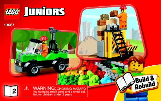 Building Instructions - LEGO - Juniors - 10667 - LEGO® Juniors Construction: Page 1