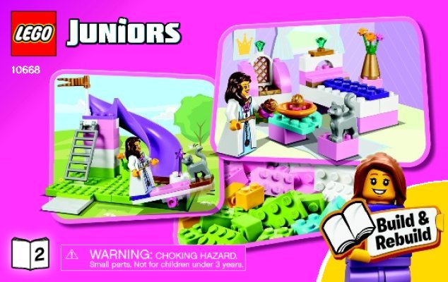 Building Instructions - LEGO - Juniors - 10668 - The Princess Play Castle: Page 1