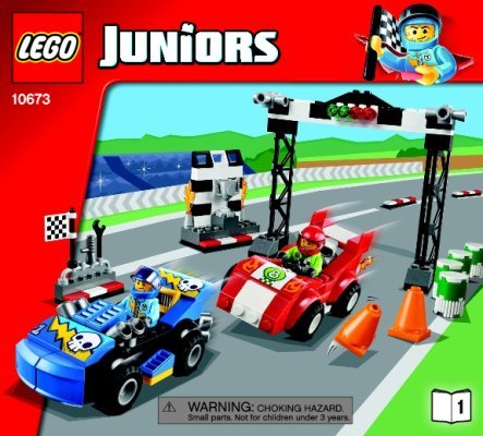 Building Instructions - LEGO - Juniors - 10673 - Race Car Rally: Page 1