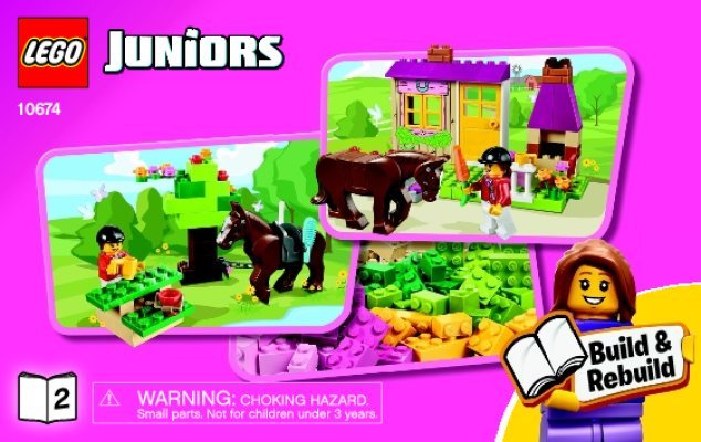 Building Instructions - LEGO - Juniors - 10674 - Pony Farm: Page 1