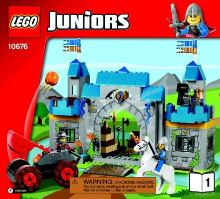 Building Instructions - LEGO - Juniors - 10676 - Knights' Castle: Page 1