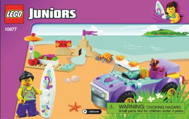 Building Instructions - LEGO - Juniors - 10677 - Beach Trip: Page 1