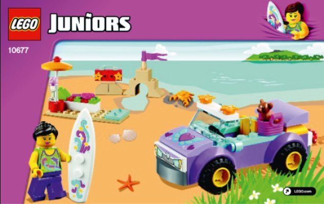 Building Instructions - LEGO - Juniors - 10677 - Beach Trip: Page 1