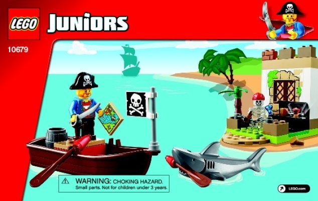 Building Instructions - LEGO - Juniors - 10679 - Pirate Treasure Hunt: Page 1