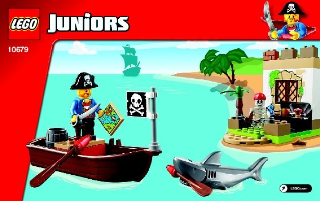 Building Instructions - LEGO - Juniors - 10679 - Pirate Treasure Hunt: Page 1