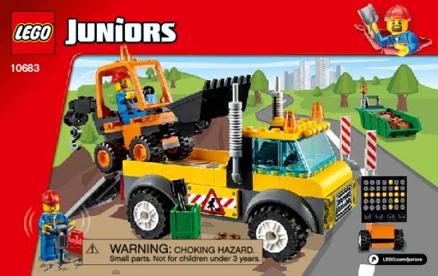 Building Instructions - LEGO - Juniors - 10683 - Road Work Truck: Page 1