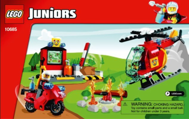 Building Instructions - LEGO - Juniors - 10685 - Fire Suitcase: Page 1