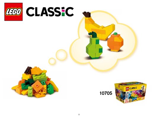 Building Instructions - LEGO - Classic - 10705 - LEGO® Creative Building Basket: Page 1